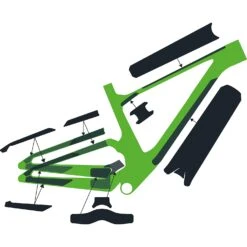Syncros SPARK CARBON FRAME PROTECTION KIT, Clear Matt